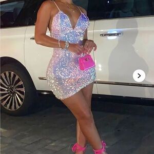 Fashion nova sequin mini dress